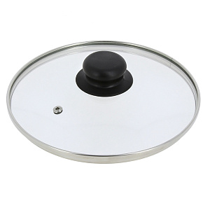 Крышка 20см TIMA металлический обод низкая стекло 000000000001121552