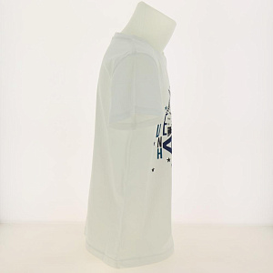 Футболка для мальчика DE'NASTIA трикотаж 128 (7-8лет) белый 100%Хлопок I000142 000000000001178258