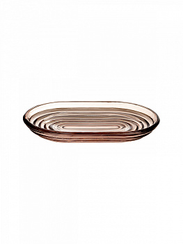 Мыльница 14x9x2см DE'NASTIA Barbara коричневый стекло 000000000001227004