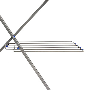 Доска гладильная 122,5х34,5см НИКА 3+. Подставка под утюг. Съемный подрукавник. Розетка. Полка для белья. Гладильная поверхность-фанера чехол-хлопок 000000000001014229