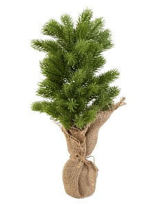 Ель искусственная 40 см зеленая литая 000000000001225518