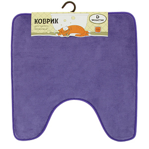 Коврик для туалета DE'NASTIA 50х50см memory черный M111139 000000000001167694