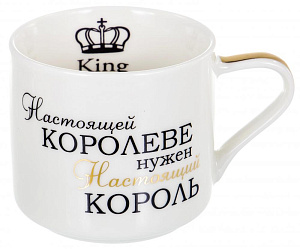 Кружка 340мл,микс 2 декора,королеве,пд/уп,137-09010 000000000001185134