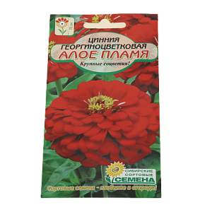 Семена Цинния Алое пламя 0,3гр (ссс) ЛИДЕР ПРОДАЖ! СС011371 пакет 000000000001194713