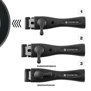 Набор посуды 4 предмета POLARIS EasyKeep-4D алюминий 000000000001208162