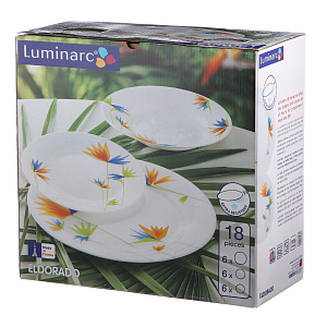 Столовый набор Eldorado Luminarc, 18 предметов 000000000001120058