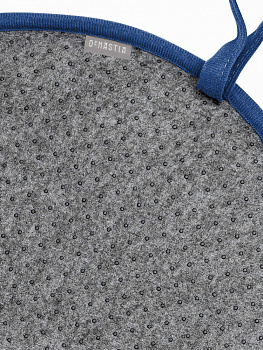 Подушка на стул 35см DE'NASTIA мемори круглая синий полиэстер 000000000001229949