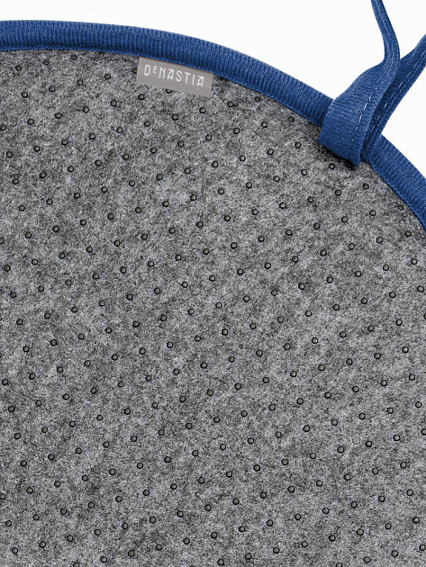 Подушка на стул 35см DE'NASTIA мемори круглая синий полиэстер 000000000001229949