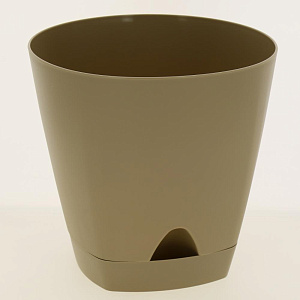 Горшок для цветов AMSTERDAM D 200 с прикорневым поливом 4 л  Молочный Шоколад ING6201МШОК 000000000001191647