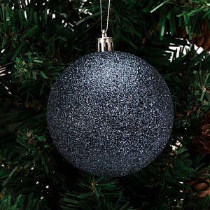 Декоративное украшение Набор шаров 4шт 8см серия Голубая микс пластик 000000000001224114