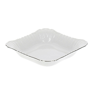 Квадратный салатник Платиновая отводка Porcelaine Czech Gold Hands, 24 см 000000000001136294