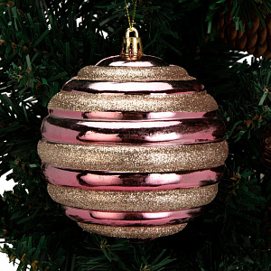 Декоративное украшение Набор шаров 2шт 10см серия Бургунд микс пластик 000000000001224137