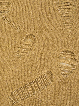 Шарф 30х200см рваный песочный полиэстер 000000000001229231