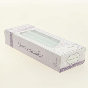 Набор свечи столовые 8шт Дольче Вита зеленые 000000000001209295