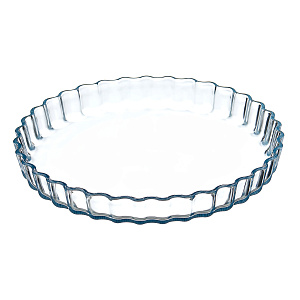 Блюдо для запекания 27,5х3,7см 1,3л LUCKY рифленный борт боросиликатное стекло RMCA-0031/LS4801 000000000001215686