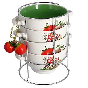 Набор бульонниц Wellberg, 700мл, 5 предметов 000000000001154840