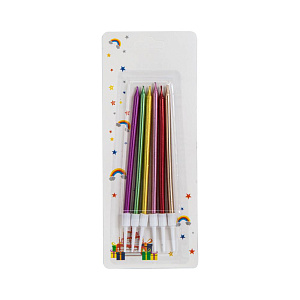 Набор свечей для торта 6шт разноцветный 000000000001222115