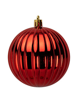 Декоративное украшение Набор шаров 3шт 6см красный пластик 000000000001224139