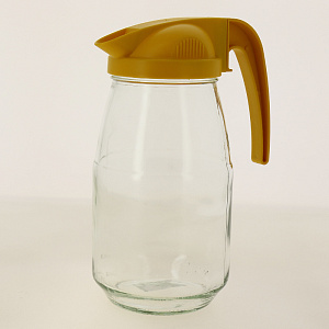 Кувшин 1,5л ГУСЬ-ХРУСТАЛЬНЫЙ Дачный с желтой крышкой стекло 000000000001197751