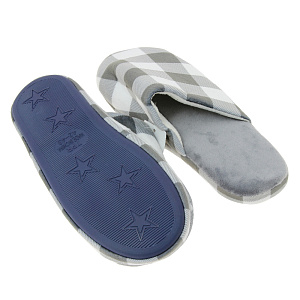 Тапочки домашние мужские, серые, 42-43р 000000000001174446