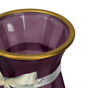 Ваза 20см Мирелла сиреневая стекло 000000000001220755