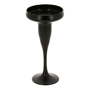 Подсвечник стеклянный с напылением цвет Графит, двойная лакировка, Колорист Дизайн RUDIK 000000000001191034