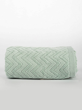 Полотенце махровое 100х150см LUCKY Зигзаг мятный хлопок-100% 000000000001214741