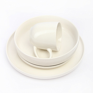 Кружка 400мл белый глазурованная керамика LS001-4WHITE 000000000001213937