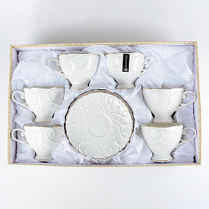 Набор чайный 12 предметов (чашка 220мл-6шт/блюдце-6шт) BALSFORD Грация Клио подарочная упаковка фарфор 000000000001193993