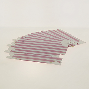 Коробка маленькая 11х14см 6шт розовая полоска R010045 000000000001174065