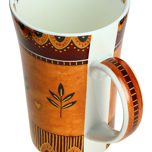 Кружка Бежевый Орнамент Estetica, 340мл 000000000001059527