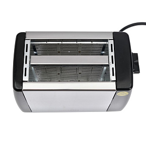 Тостер LuazON LT-04, 750 Вт, 6 степеней прожарки, 2 слота, нерж 2691406 000000000001180055