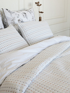 Наволочки декоративные 50x70см 2шт DE'NASTIA Polka dot белый полиэстер 000000000001230729