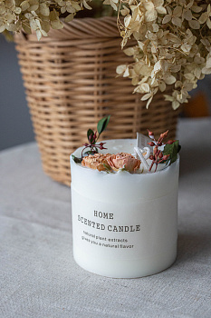 Свеча 7,5х7,5см классическая колонна Natural herbs 000000000001209203