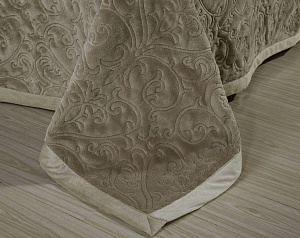 Плед 220*240 Фредо (Цвет-Экрю)верх:100%велсофт,низ:70%хлопок/30%Вискоза.Наполнитель:100%экофайбер.SR56-205-2.2. 000000000001200037