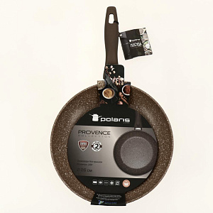 Сковорода 26см POLARIS Provence-26F коричневый кованый алюминий 007917 000000000001202729