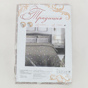 Комплект постельного белья 2-спальный ТРАДИЦИЯ Треугольники рис122 Вид1/10 мокко бязь хлопок 100% 000000000001207189