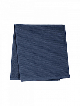 Полотенце кухонное DeNASTIA вафля/махра 470gsm 35x75, хлопок, темно-синий D100417 000000000001227646