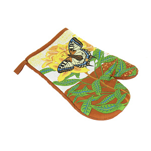 Набор прихватка и рукавица Бабочка Мультидом, хлопок, 2 предмета 000000000001126843