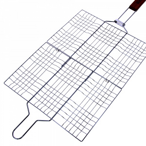 Плоская решетка для гриля Мастергриль, 22.5*34 см, 6 секций 000000000001038666