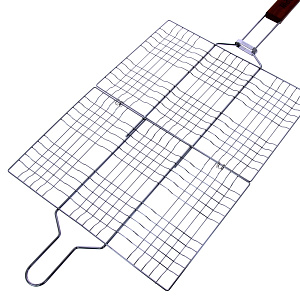 Плоская решетка для гриля Мастергриль, 22.5*34 см, 6 секций 000000000001038666