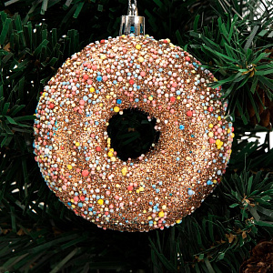 Декоративное украшение Набор 3шт 8,5см Пончик серия Неоновая микс пластик 000000000001224126