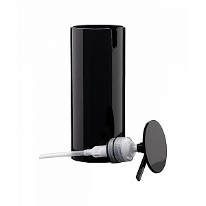 Диспенсер для жидкого мыла 9,2х7,5х17см DE'NASTIA STABLE B черный акрил/пластик 000000000001224743