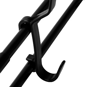 Вешалка напольная 2-х ярусная 56х33х120см LUCKY металл черный 000000000001222582