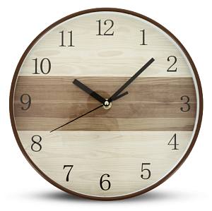 Часы настенные 27х27х4,2см OLAFF полоса тихий ход 152-33043 000000000001205679