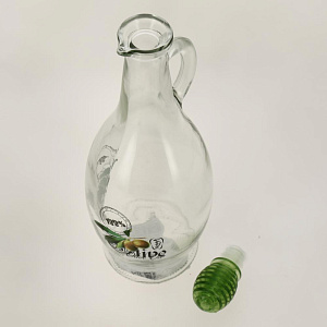 Бутылка для масла 750мл RENGA с крышкой и ручкой стекло 000000000001203288