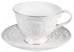 Набор чайный 12 предметов (чашка 220мл-6шт/блюдце-6шт) BALSFORD АГАВА подарочная упаковка фарфор 000000000001193985