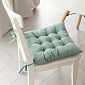 Подушка на стул 40х40см DE'NASTIA мятный велюр полиэстер