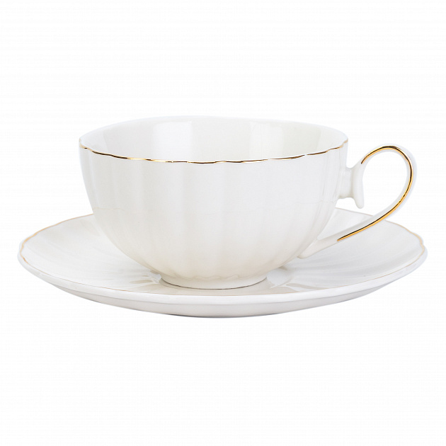 Пара чайная LAGARD чашка 220мл/блюдце фарфор SH08054 000000000001220532