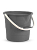 Ведро 10л без крышки со сливным носиком серый полиэтилен